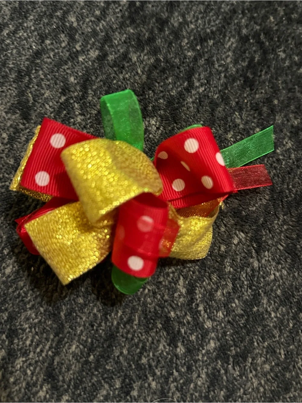 Christmas Cheer with Santa Sequins & Cheerful Hair Bow Clips